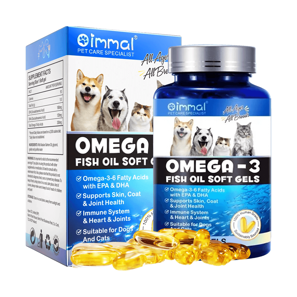 Omega 3 Anjing & Kucing Oimmal (120 Kapsul)