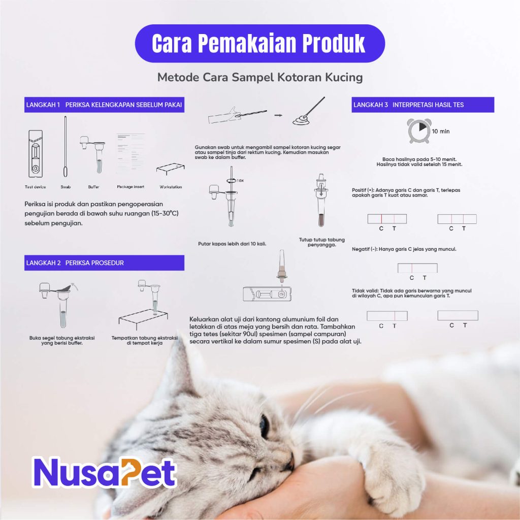 Cara Pemakaian Metode Sampel Kotoran Kucing