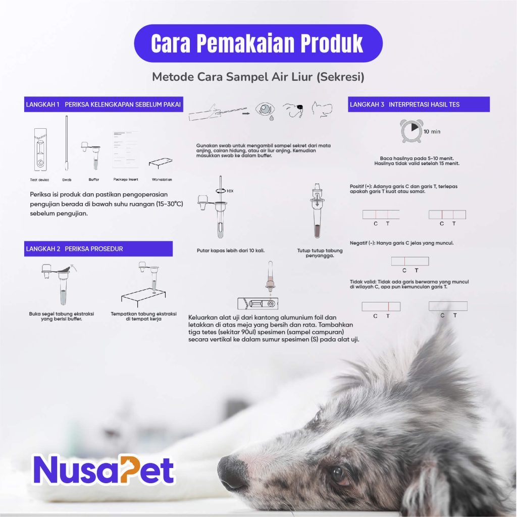 Cara Pemakaian Metode Sampel Air Liur(Sekresi) Anjing