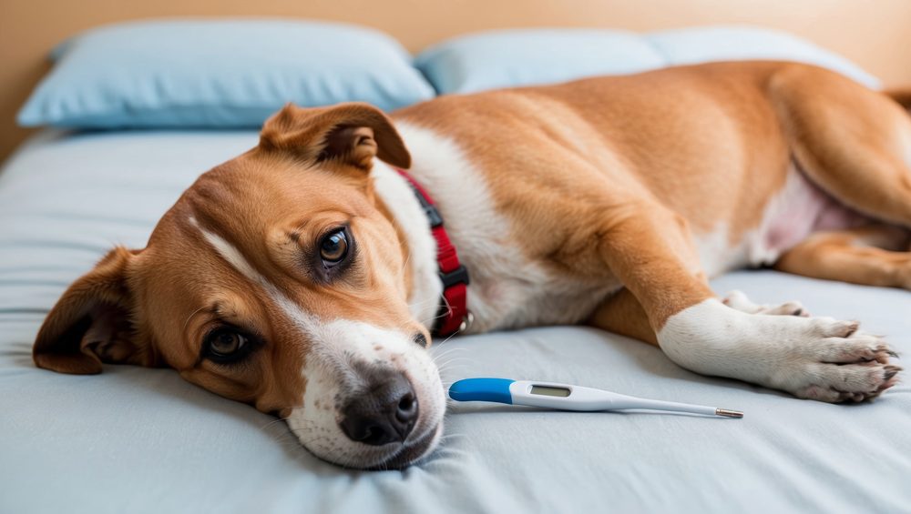 Gambar 2 - anjing demam dan tidak mau makan